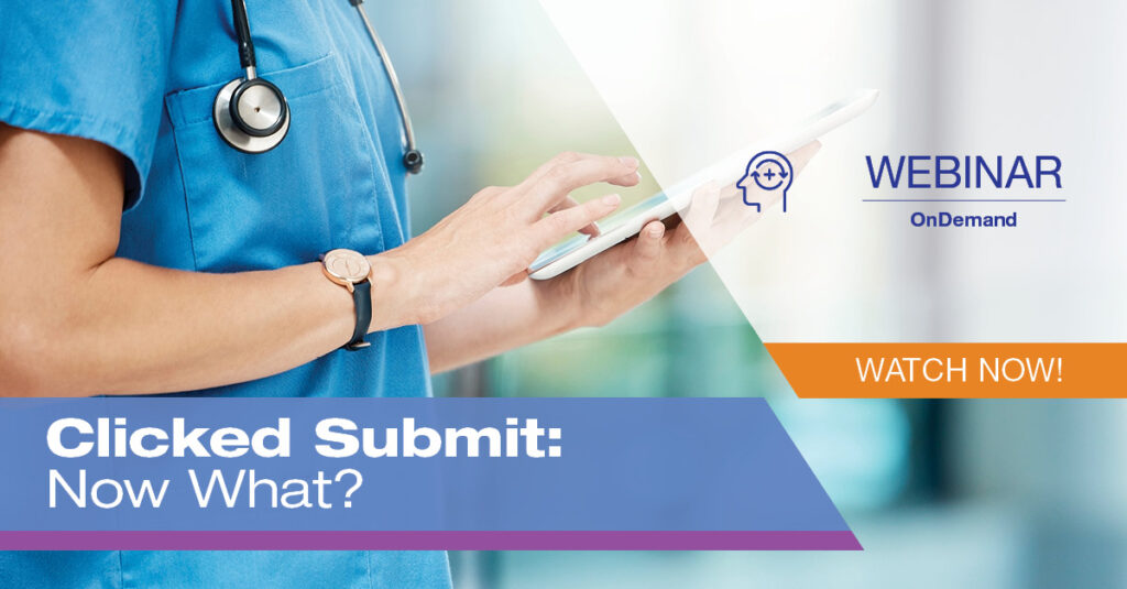 Hospital employee taking employee engagement survey